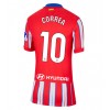 Atletico Madrid Angel Correa #10 Hjemmedrakt Kvinner 2024-25 Kortermet